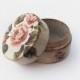 Shabby floral Ring bearer Box. Tiny Wooden ring bearer pillow box. Wedding box, proposal/engagement box. Bridesmaid Ring box.Pink floral box