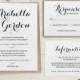 Wedding Invitation template set printable Wedding, Byron, template Invitation suite 