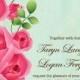 COLORFUL SWEET ROSE BLOOMS WEDDING INVITATIONS HPI082