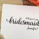 SET of 7 Personalized Will you be my bridesmaid Wedding Card Asking Bridesmaid Invitation Bridesmaid Proposal Card (Lovely)