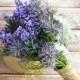 Lavender Bouquet with Thistles - Purple Bouquet, Outdoor Wedding Bouquet, Shabby Chic Bouquet, Vintage Inspired Bouquet, Rustic Chic Bouquet