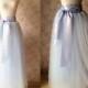 Full Length Maxi Tulle Skirt - Adult Maxi Tulle Skirt - Maxi Wedding Tutus - Frozen Tutus, Adult Tutus,  Wedding tutu dress with long sash