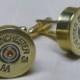 Shotgun Shell Cufflinks Winchester AA 12 Ga Brass Gold - Wedding Gift for Groom