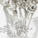 Set of 6 Swarovski Crystal hair pins Czech Crystal ball hair pins Wedding Hair pins Bridal Bridesmaids hair pins Wedding Headpiece