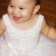 White Flower girl tutu dress, toddler tutu dress, crochet tutu dress, baby tutu dress, christening gown