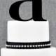 Letter A - Initial Cake Topper, Monogram Wedding Cake Topper, Custom Cake Topper