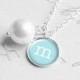 Stocking Stuffer, Personalized Initial Necklace, Best Friend Gift, Will You Be My Bridesmaids Gift, Pearl, Monogram Necklace, N160h