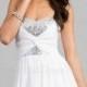 A-line Sweetheart Paillette Sleeveless Short Chiffon Prom Dresses / Homecoming Dresses