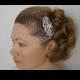 On Sale Birdcage Veil, Blusher Veil, Wedding Bird cage Veil, French Netting Bridal Headpiece - Bridal Fascinator - Ivory Birdcage Veil - MIA
