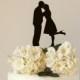 Custom Silhouette Wedding Cake Topper, Acrylic Cake Topper, made from your photograph by Wedded Silhouette