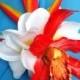 TROPICAL BRIDE HAIR Flower, Hawaiian Orchid, Plumeria & Heliconia, Bridal Headpiece, Beach Wedding, Hair Accessory, Destination Wedding