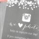 Bubble Lights Social Media Wedding Sign, twitter, facebook, instagram, reception, hashtag