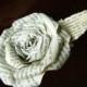 Jane Austen Sense and Sensibility book paper flower rose made from a recycled novel