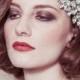 Wedding headband - 'Hattie' rhinestone diamante cap style deco Gatsby bridal headpiece