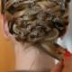 Lindsay Hair Piece, hand beaded pewter coloredhead piece