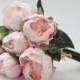 Pink Real Touch Flowers Peony Bouquets for Wedding Bridal Bouquets Centerpieces Home Decoration