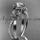 Platinum diamond leaf and vine wedding ring, engagement ring ADLR214