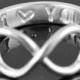 Infinity Ring, Promise Ring, Personalized Ring, Best Friend Ring, mother daughter, sisters ring, heart ring, engraved ring, Bridesmaid Gift