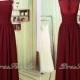 A line burgundy chiffon and tulle applique long bridesmaid dress,Long chiffon mother of the bride dress,Long chiffon applique prom dress