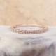 1 mm Rose Gold Full Eternity Band High Quality CZ Diamond Ring Stacking Eternity Ring Micro Pave Ultra thin Wedding Anniversary Band