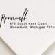 Return Address Stamp -  - Holiday Gift, Wedding - Roosevelt Design