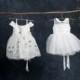 Junior Bridesmaid Dress, Flower Girl Dress, White Dress (TK002)