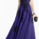 Buy Australia 2016 Purple A-line Scoop Neckline Beaded Appliques Organza Floor Length Evening Dress/ Prom Dresses 5755 at AU$179.52 - Dress4Australia.com.au