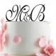 Custom Wedding Cake Topper - Personalized Monogram Cake Topper -Initial -  Cake Decor - Anniversary- Bride and Groom