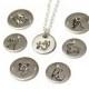 Zodiac Necklace, Zodiac Symbol Charm Necklace, Birthday Necklace, Birth Month Charm Necklace, Sterling silver Necklace