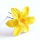 Large Daffodils Hair Pin, Flowers Hair Accessory, Yellow - White Daffodils Hair Pin, Hair Pin Flowers