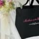 Set of 8! Personalized Bridal Totes, Bride, Bridesmaids, Maid of Honor, Mother of Bride, Mother of Groom, Bride's Bestie