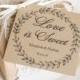 Printable Wedding Favor Tags - DOWNLOAD Instantly - EDITABLE Text - Love is Sweet, 3 x 3, PDF
