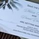 Boarding Pass Invitation or Save the Date Design Fee (Palm Tree on the Beach Design)