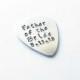 Father of the Bride Groom Guitar Pick Hand Stamped Anyway you want Music Lovers Engraved Gift Wedding