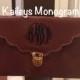 Monogram Crossbody Clutch, Scallop Monogram Purse, Personalized Bag, Crossbody Bridesmaid Gift, Kaileysmonogram Kaileys Monogram