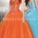 Buy Australia Orange Organza Short Evening / Sweet 16 Dress/ Prom Dresses By MLGowns ML8740 at AU$171.67 - Dress4Australia.com.au