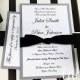 Wedding invitations, formal wedding invitations, silver and black wedding invitation, wedding invitations