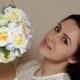 wedding bouquet, bridal bouquet, paper flower bouquet, wedding flowers, paper flowers, Austin roses bouquet