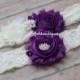 purple wedding garter - purple garter - garter set - bridal garter - garter - garter - plus size garter - garter for bride - lace garter