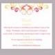 DIY Wedding Details Card Template Editable Text Word File Download Printable Details Card Yellow Pink Details Card Elegant Enclosure Cards