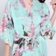 Silk Robe Floral Getting Ready Robes Bridal Party Corsscover Robes Floral Robes Dressing Gown Ready Hair Robes Shower robes For Party Gifts