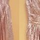 Sequin Bridesmaid Dress Rose Gold/ Long Sequins Prom Dresses/ Floor Length Bridesmaid dresses, Sequin Evening Dress
