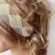 Wedding Pearl Headband,  Bridal Hair Accessory, Wedding Hair Accessories,  Lace ivory Pearl, Bridal Pearl Headband