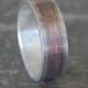 RUSTIC TEXTURED Silver & Copper 6.5mm // Men's Wedding Ring // Women's Wedding Ring // Men's Wedding Band // Women's Wedding Band // Unique