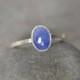 Royal blue sapphire ring, Honeycomb Rose Cut sapphire ring, sapphire engagement ring, 1.85ct stackable sapphire wedding gift