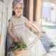 Flower girl dress -  Linen girl dress -  Rustic spring weddings Flower girl dress