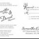 Wedding invitation rubber stamp with RSVP and return address Wedding Suite Rubber Stamps