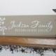 Wedding Gift - BABY'S BREATH Family Established Sign - Wedding sign, personalized family name signs, custom wood sign
