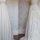 Sexy Halter Strap Lace Bodice Empire Beadings Floor Length Ivory Wedding Dress Maternity Wedding Gown  Custom Made SizeET088