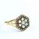 Opal and Diamond  ring set in 9 carat gold handmade for her